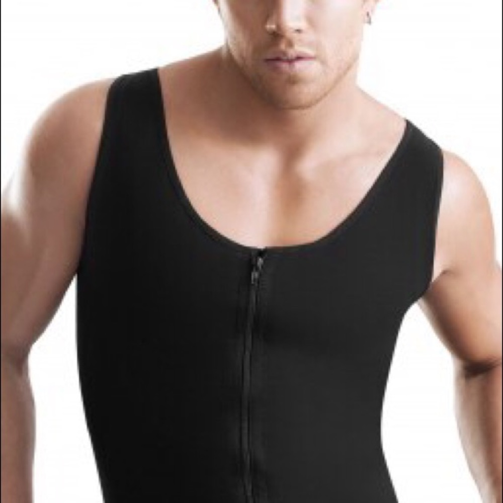 Men's Chaleco Body Shaper Vest With Zipper size 34 - Picture 3 of 5